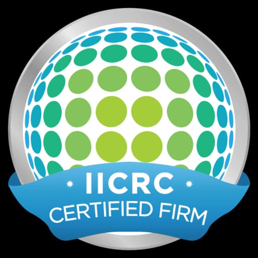 IICRC certification seal for water and mold restoration standards